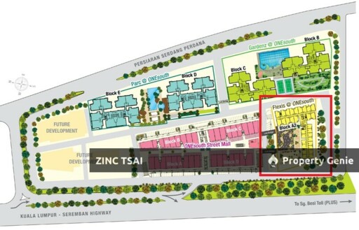 Flexis @ One South_Duplex {Save RM 87,000} 8 mins Drive to MRT Serdang Raya Utara