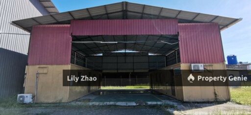 Detached Warehouse 11,000 sf with Offices for Rent, 1.2 Acres Land & 2 Overhead Crane, Road Frontage, Labuan