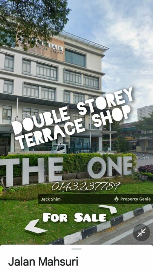 the one terrace shop double storey