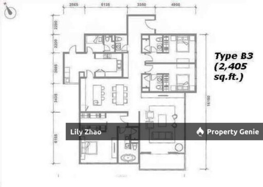 Pavilion Residences High End Condo for Rent, Tower 1, Type B, 2,405 SF, Kuala Lumpur City Centre