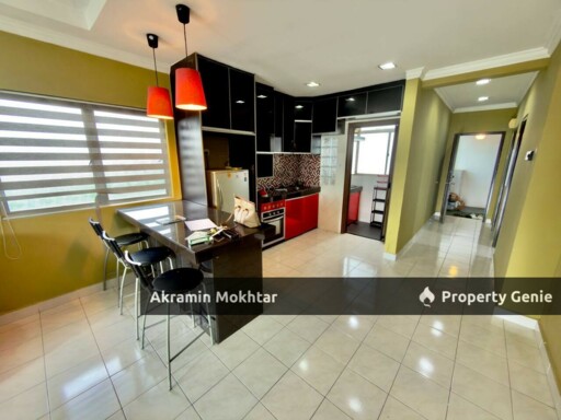 Freehold, Corner Unit, Renovated & Partially Furnished | Indahria Apartment Seksyen 22, Shah Alam Selangor