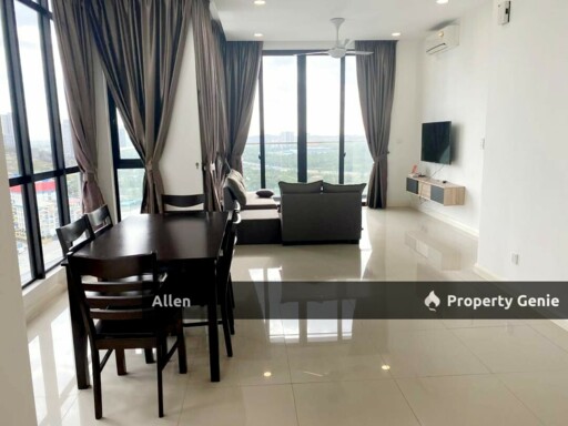 Legoland View! Fully Furnished Corner Unit @ D'Pristine, Medini for Rent.