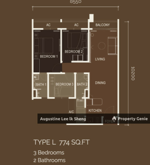 100% Fully Furnished. 0% Downpayment. Salary RM3,000 can Approved