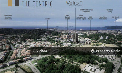 Vetro 11 Designer Suites, 404 sqft, 16th Floor, Brand New, 2 Bed 1Bath, Queen Elizabeth 1 Hospital Penampang Kota Kinabalu