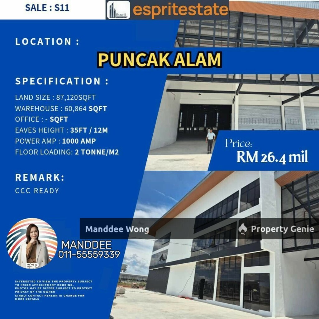 WTS/Klang/60,864 SQFT/26.4 Mil