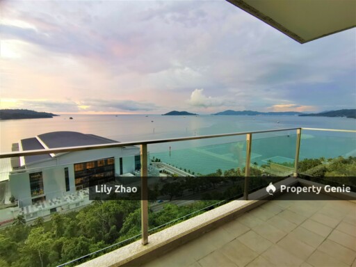 High End Condo with Private Lift For Rent, Full Sea View, 3+3 Rooms, 5 Bath, 2,450 Sqft, The Peak Vista, Kota Kinabalu City