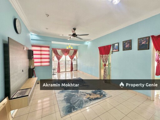 Corner Unit & Partially Furnished | Apartment Puchong Permata 1, Puchong Permai