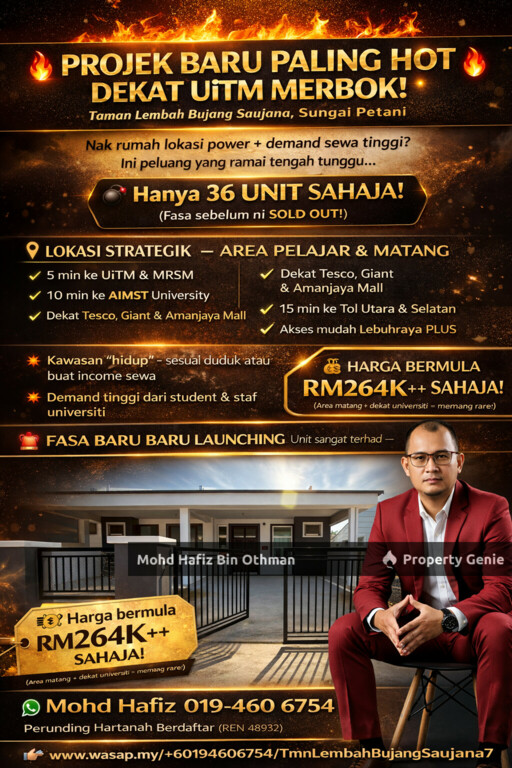 TAMAN LEMBAH BUJANG SAUJANA FASA 7, MERBOK