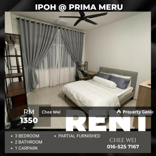 📍IPOH Prima Meru Condo For Rent