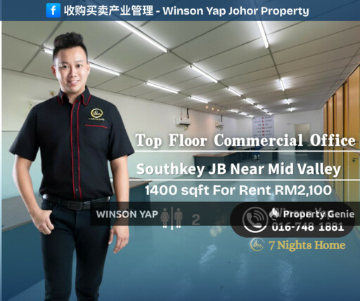 Top Floor Level3 Commercial Office Southkey Lakefront Near Mid Valley