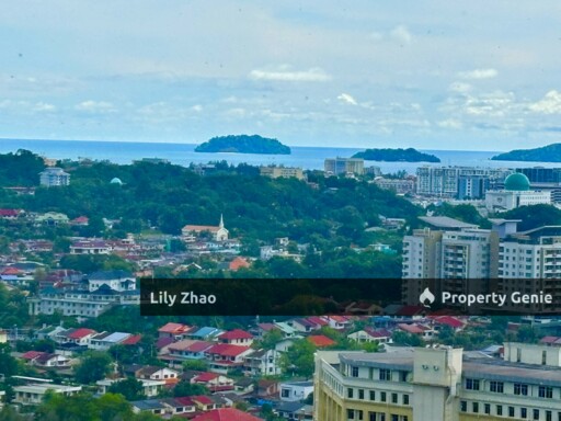 Jesselton Twin Tower A High end Condo for Rent, Level 25th, 3Bed 2Bath, Fully Furnished, 1 Car Park, Kota Kinabalu, Sabah