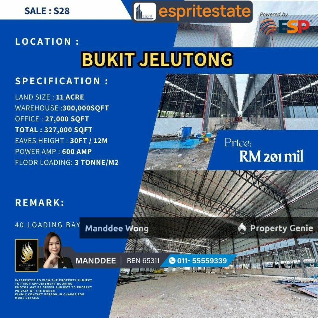 WTS WAREHOUSE/FACTORY- BUKIT JELUTONG, SHAH ALAM