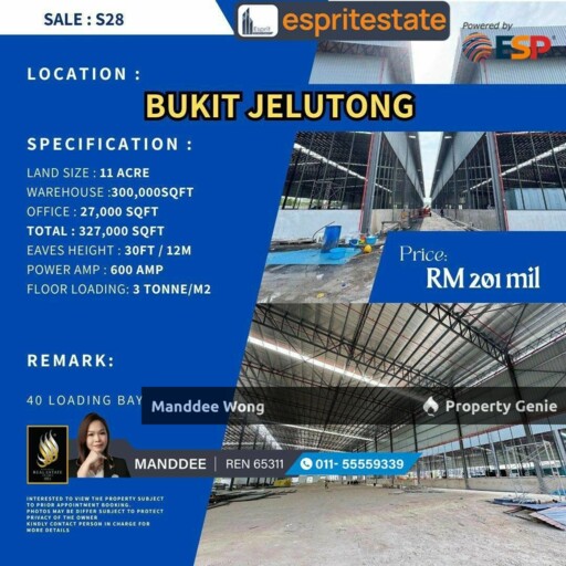 WTS WAREHOUSE/FACTORY- BUKIT JELUTONG, SHAH ALAM