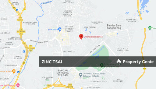 Emerald Residence🔥Save RM 47,000🔥7 mins drive to MRT Bandar Tun Hussein Onn🔥5 mins drive to AEON Mahkota Cheras