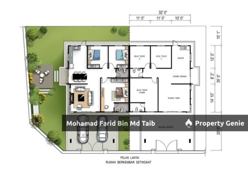 Taman Pulasan Guar Chempedak Semi-D Baru untuk dijual