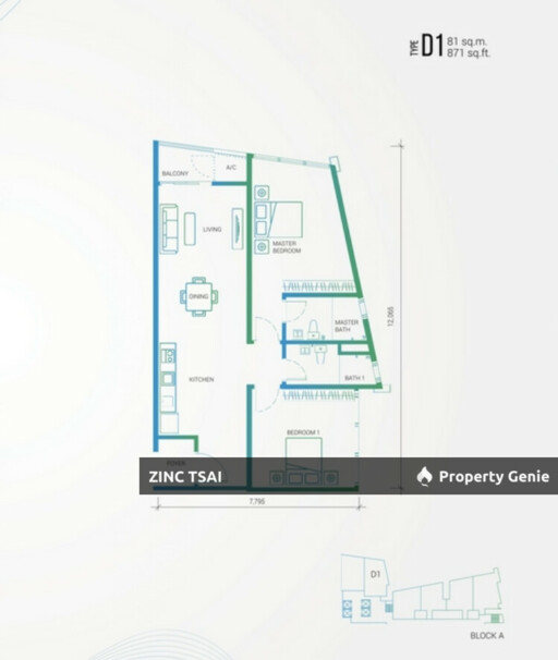 Continew Residence KL City Centre | 40th Floor | 872 sqft | Save RM 75K | RM 675K