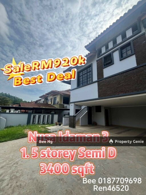 Nusa Idaman 3 1.5 storey Semi d