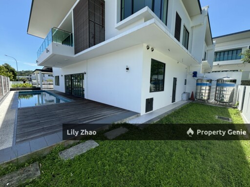 Beautiful BUNGALOW for Rent, DETACHED HOUSE with Swimming Pool, Likas, Kota Kinabalu City, Sabah, Malaysia