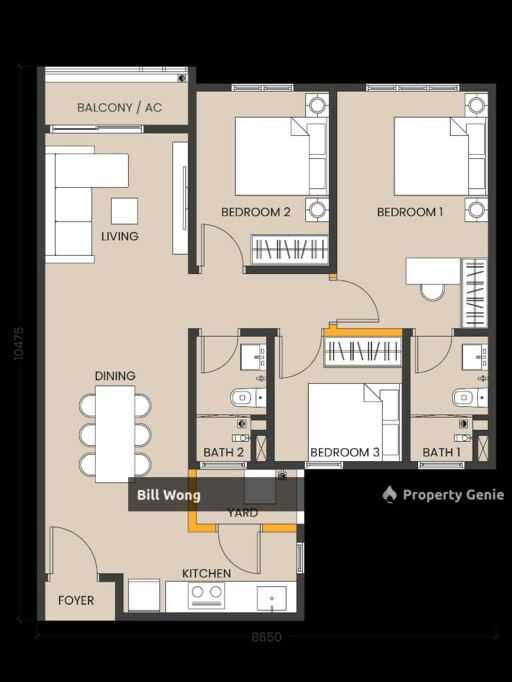 Tuan Straits Residence Desa Petaling Fully Furnish