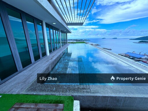 Exclusive Full Sea View Triplex Resort Penthouse For Sale, 3,701 Sf, Signal Hill, Kota Kinabalu City, Sabah.