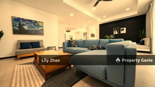 3-Storey Semi-Detached Luxury House for Rent, 4Bed 5Bath, Exclusive unit, Gated & Guarded, Likas, Kota Kinabalu.