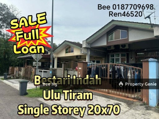 Taman Bestari Indah Ulu Tiram Full Loan Single Storey - Nego