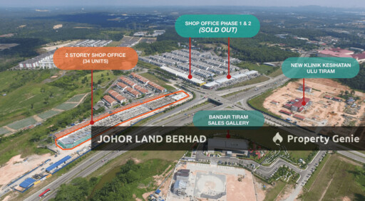 Bandar Tiram 2 Storey Shop Office