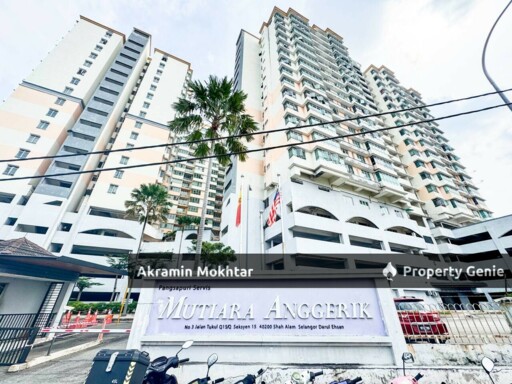 Corner Unit & 1 Parking | Mutiara Anggerik Apartment Seksyen 15, Shah Alam