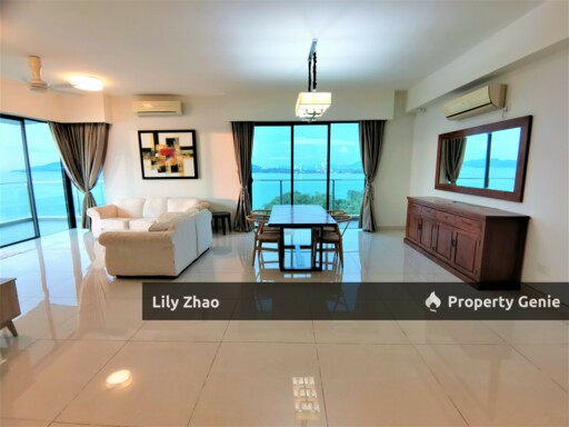 High End Condo with Private Lift For Rent, Full Sea View, 3+3 Rooms, 5 Bath, 2,450 Sqft, The Peak Vista, Kota Kinabalu City