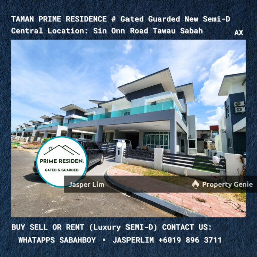 Master Room # Semi D Taman Prime Residen (Gated Guarded) Room Specialist Tawau