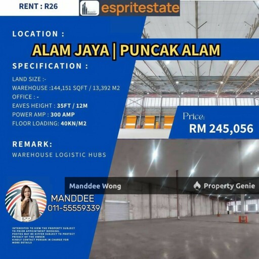WTR/Alam Jaya/144,151 SQFT/245,056