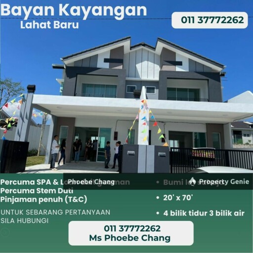 BANYAN KAYANGAN IPOH DOUBLE STOREY TERRACE HOUSE FOR SALE