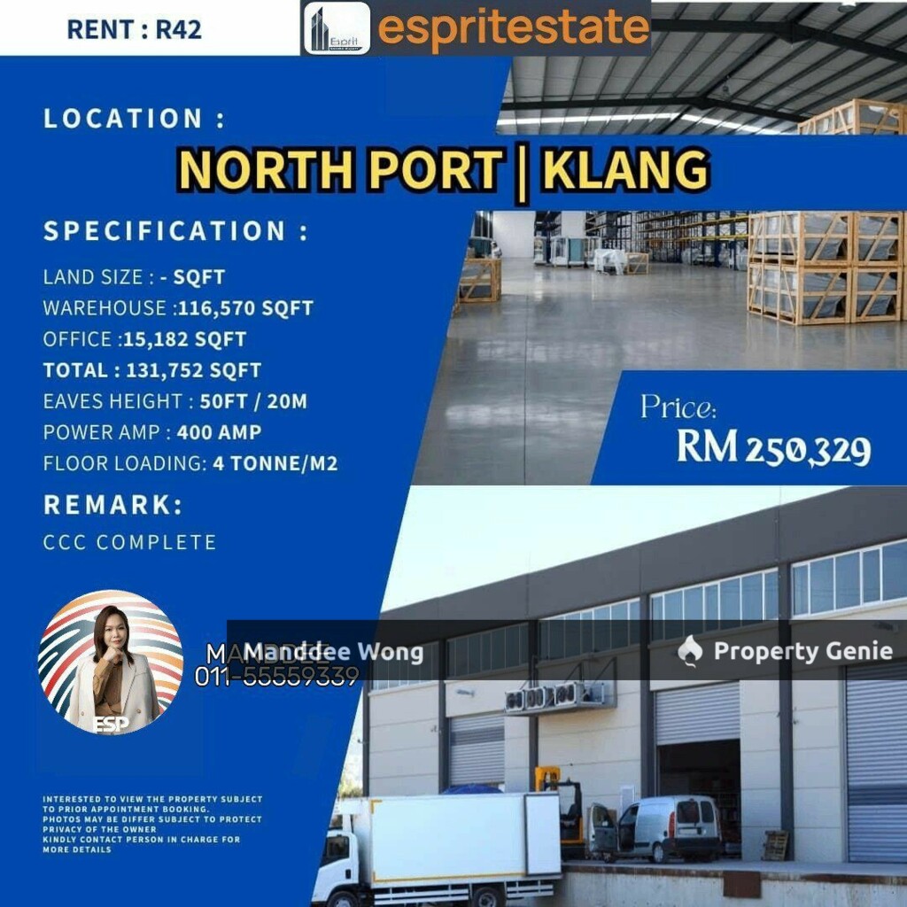 WTR/WAREHOUS/131,752 SQFT/250,329/NORTH PORT/KLANG