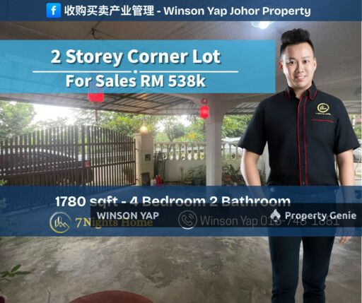 2 Storey Low Cost Corner Lot Desa Harmoni JB Fully Extended Renovation