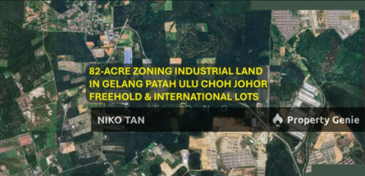 82 Acre Zoning Industrial Land In Gelang Patah Johor Bahru for sale