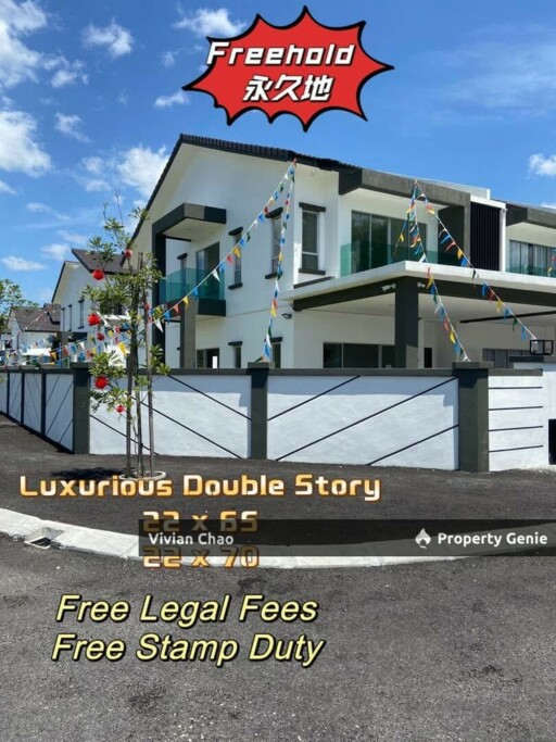 🌺Freehold Big Size Double Storey Terrace @Klebang