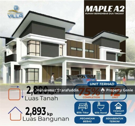 DOUBLE STOREY SEMI D BANDAR PUTRA,KUANTAN | MAPLE A2