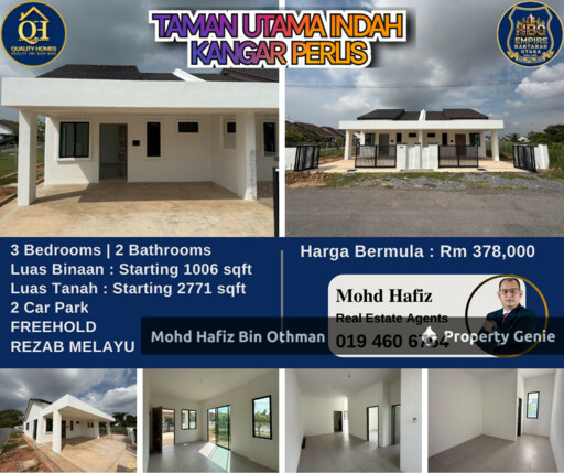 Semi D Setingkat @ Taman Utama Indah, Kangar