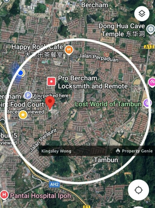 Bercham Bungalow land 4197sqft Nearby GP Foodcourt Bercham For Sale