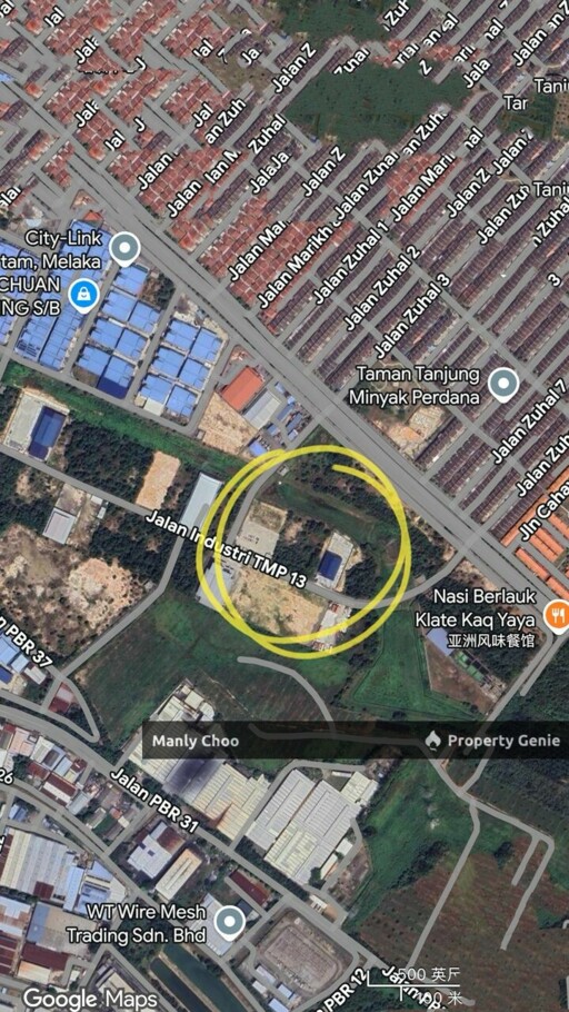 RM45psf Industry Land Tanjung Minyak Nr Bintang Factory Bukit Rambai