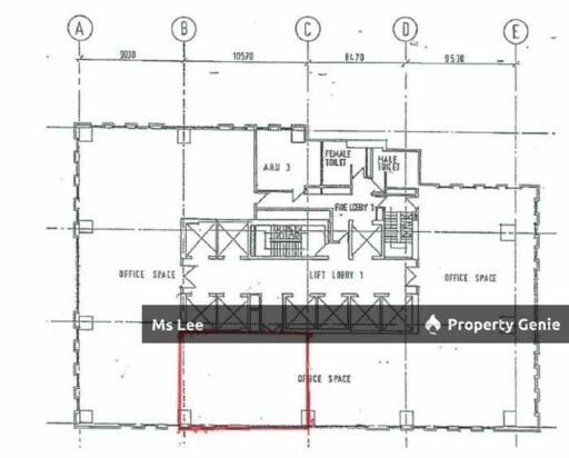 Menara Keck Seng @ Bukit Bintang, KL - Partly Fitted Office - Ready unit