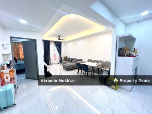 Freehold, Renovated & Partially Furnished | [RSKU] Acacia Apartment Diamond City Semenyih