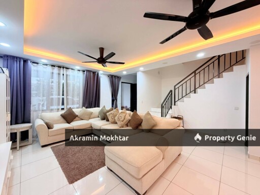 Freehold, Facing Open, Renovated & Fully Furnished | Double Storey Terrace House  KASIH RESIDENCE  SETIA ALAM SARI, BANGI