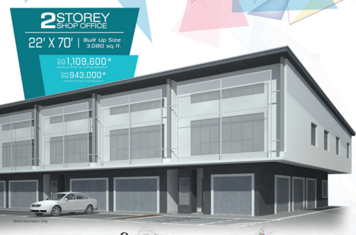 Taman Bukit Dahlia 2 Storey Shop Office