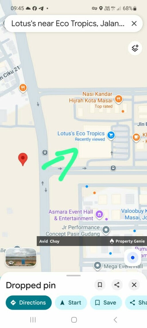Eco tropic, 2 storey new shoplot (opposite view to Lotus)(facing main road)