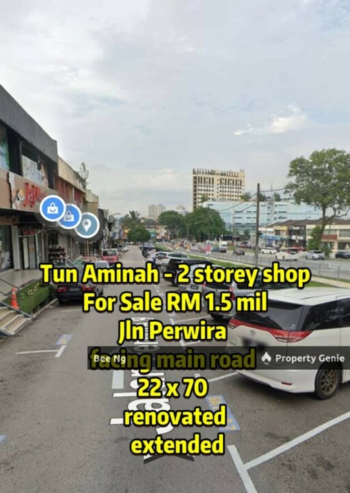 Taman Ungu Tun Aminah / Jalan Perwira / 2 Storey Shop / Facing Main Road