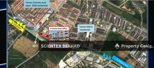 3 Story Shop Office, Scientex Kulai