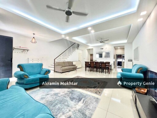 Renovated & Fully Furnished | Double Storey Super-link, Akasia Cahaya Alam @ Sek U12, Shah Alam