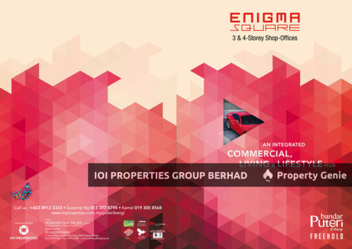 Enigma Square, Bandar Puteri Bangi. For Sale and for Rent.