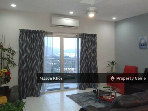 1 SKY CONDO MIDDLE FLOOR CORNER 1650sf 2CP FULLY FURNISHED BAYAN BARU